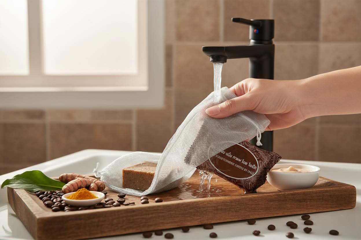 Soap for smooth and clear skin whitening scrub
