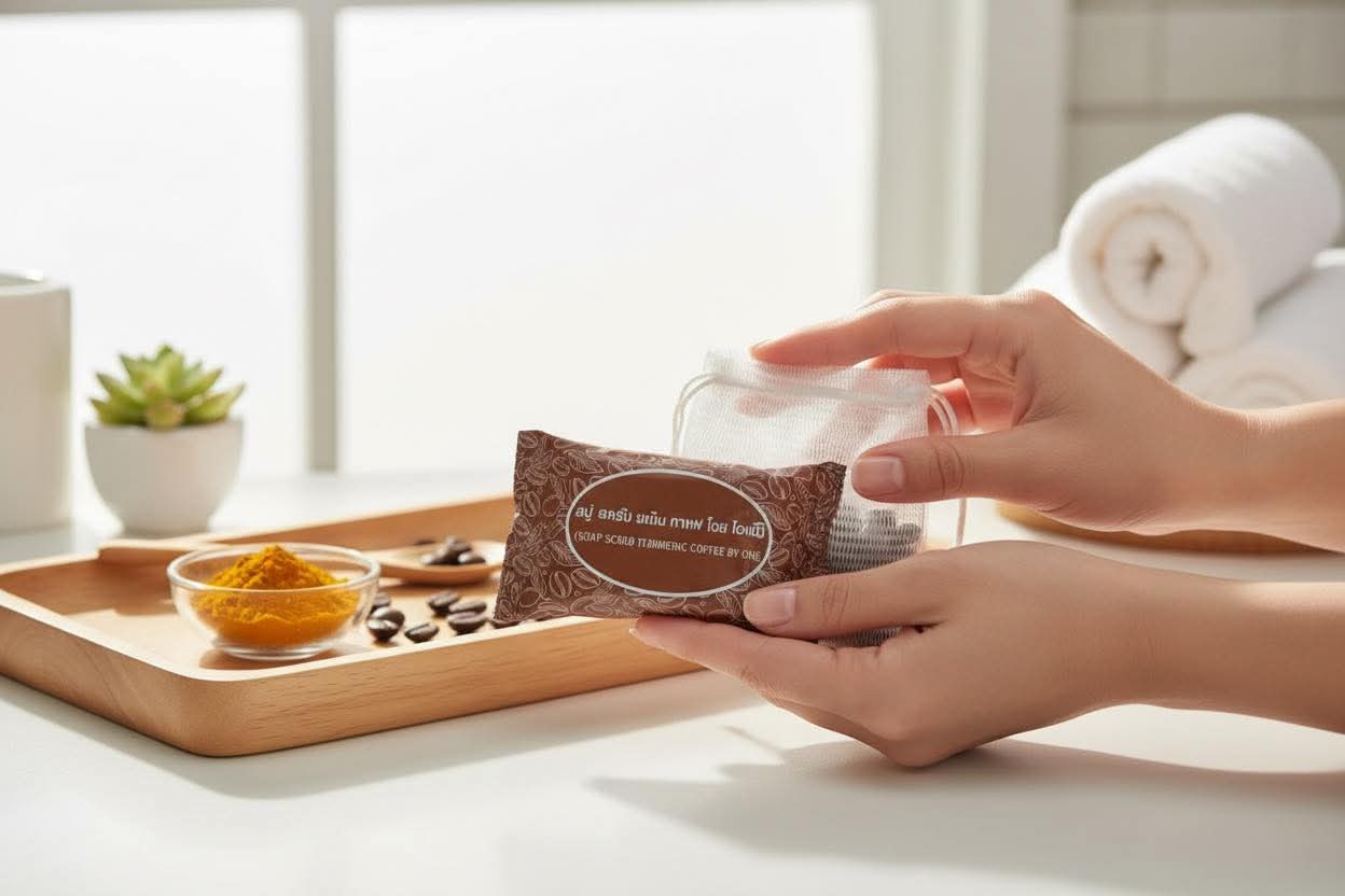 Soap for smooth and clear skin whitening scrub