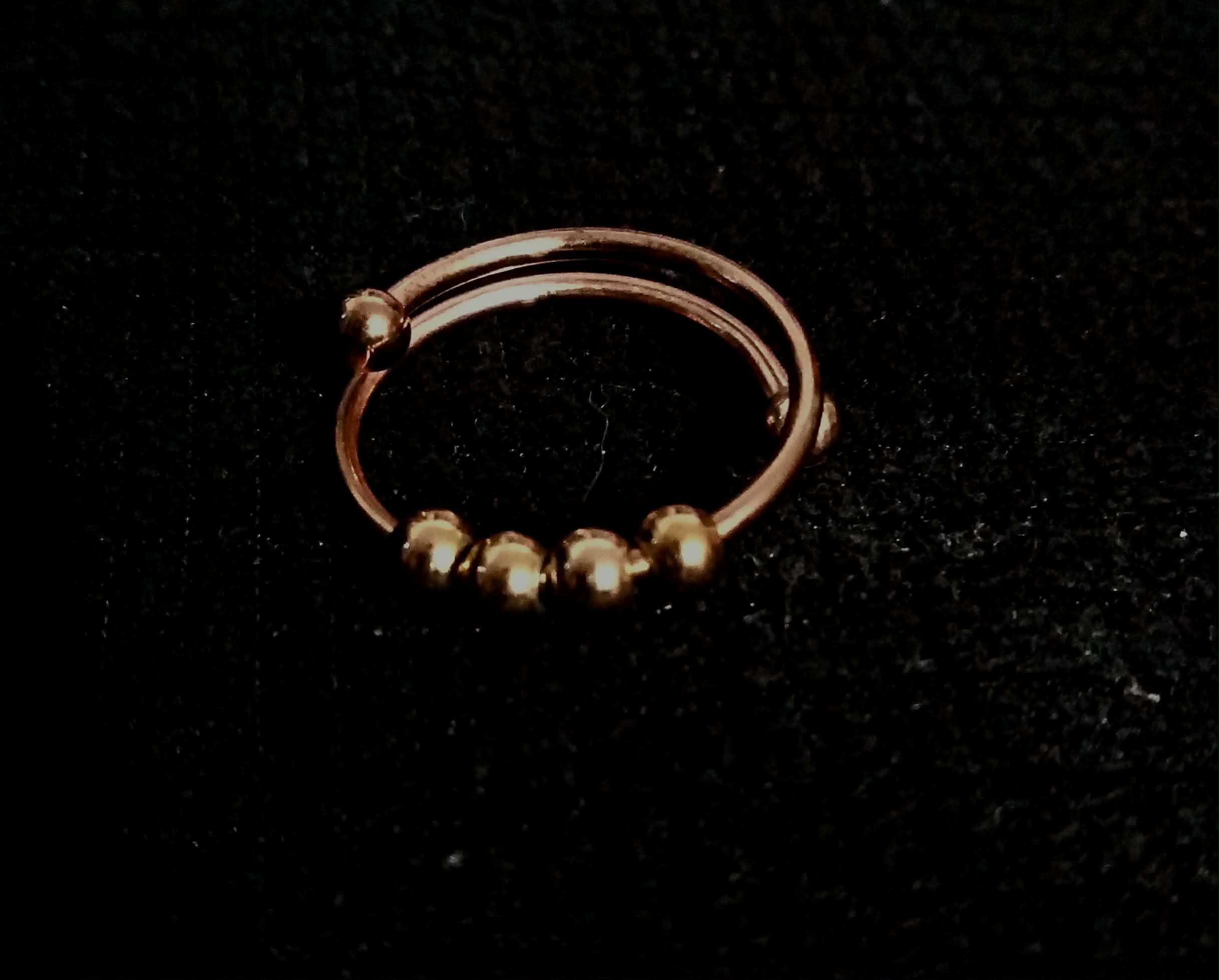 14k Pinkgold ring, free size, very pretty and unique style, perfect to wear!: 2 image