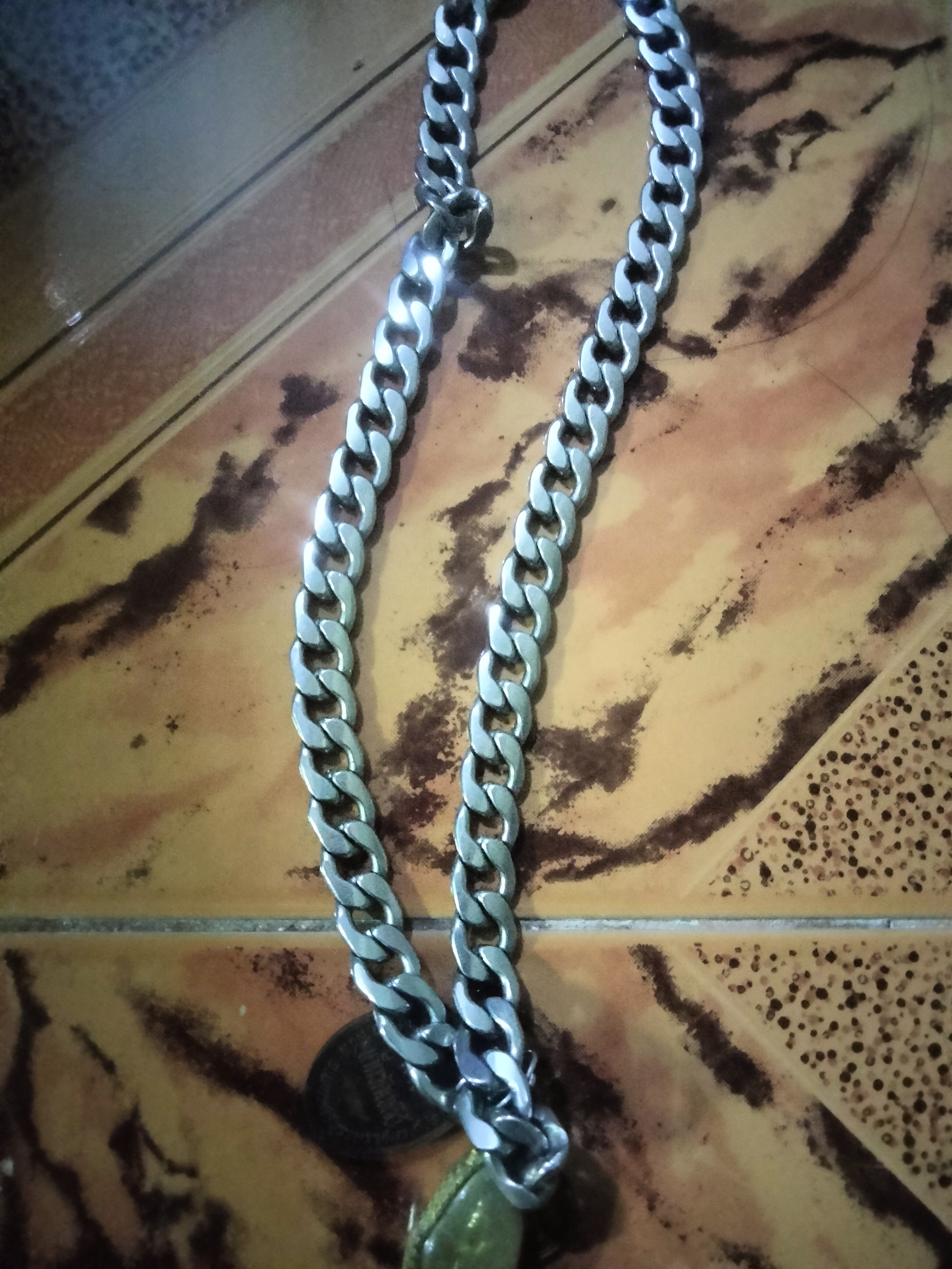 silver necklace
